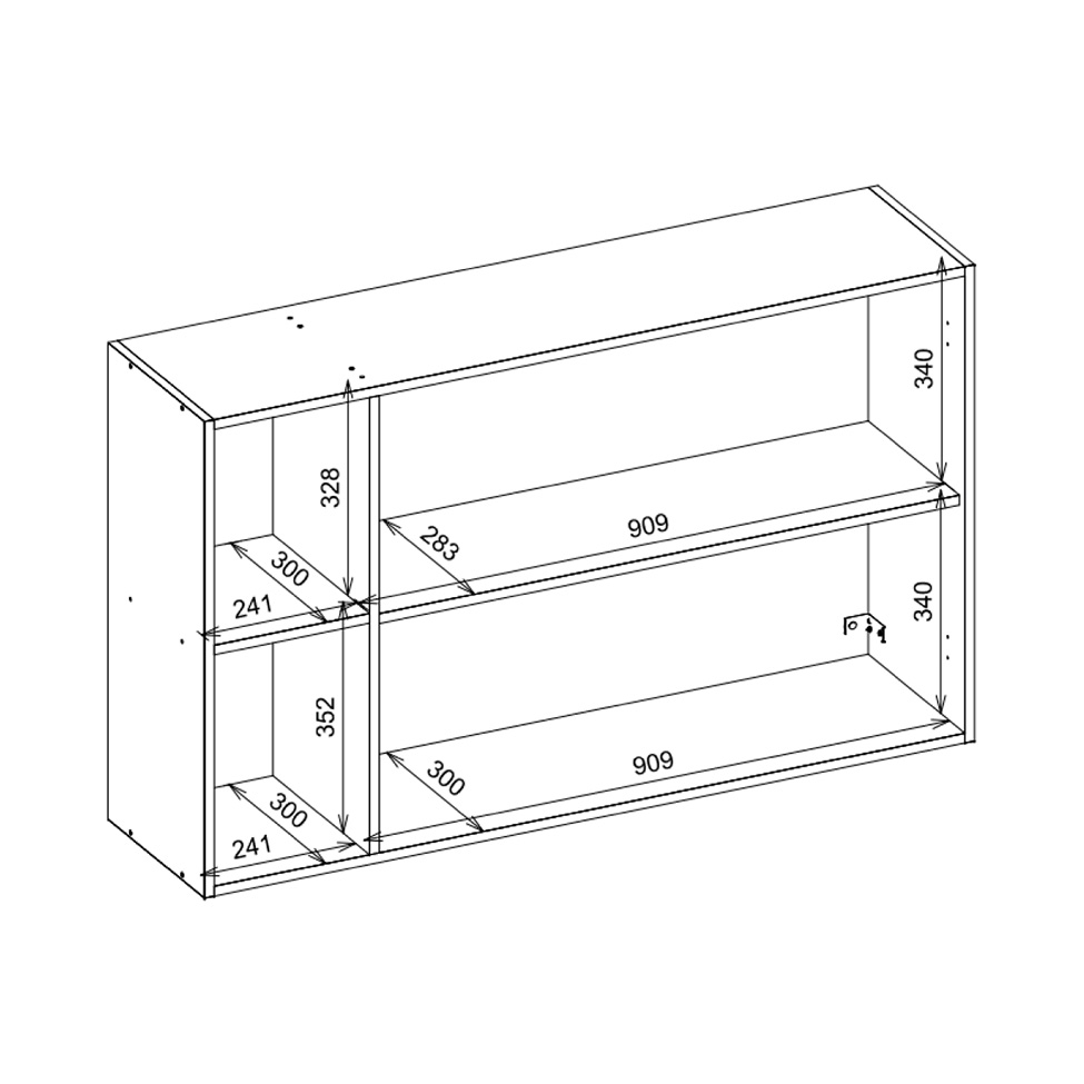 Armário Aéreo Plena 2 Portas Nude e Cinamomo 120 cm