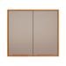 Armário Aéreo Plena 2 Portas Nude e Cinamomo 80 cm