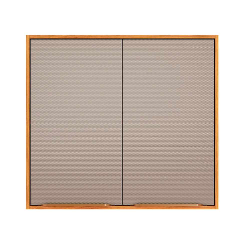 Armário Aéreo Plena 2 Portas Nude e Cinamomo 80 cm