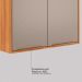 Armário Aéreo Plena 2 Portas Nude e Cinamomo 80 cm