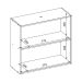 Armário Aéreo Plena 2 Portas Nude e Cinamomo 80 cm