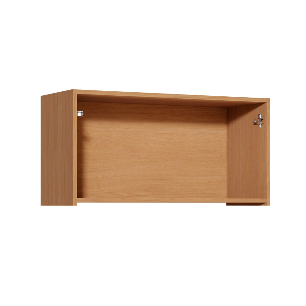 Armário Aéreo Simone Mendes 100% MDF 1 Porta Bege e Carvalho