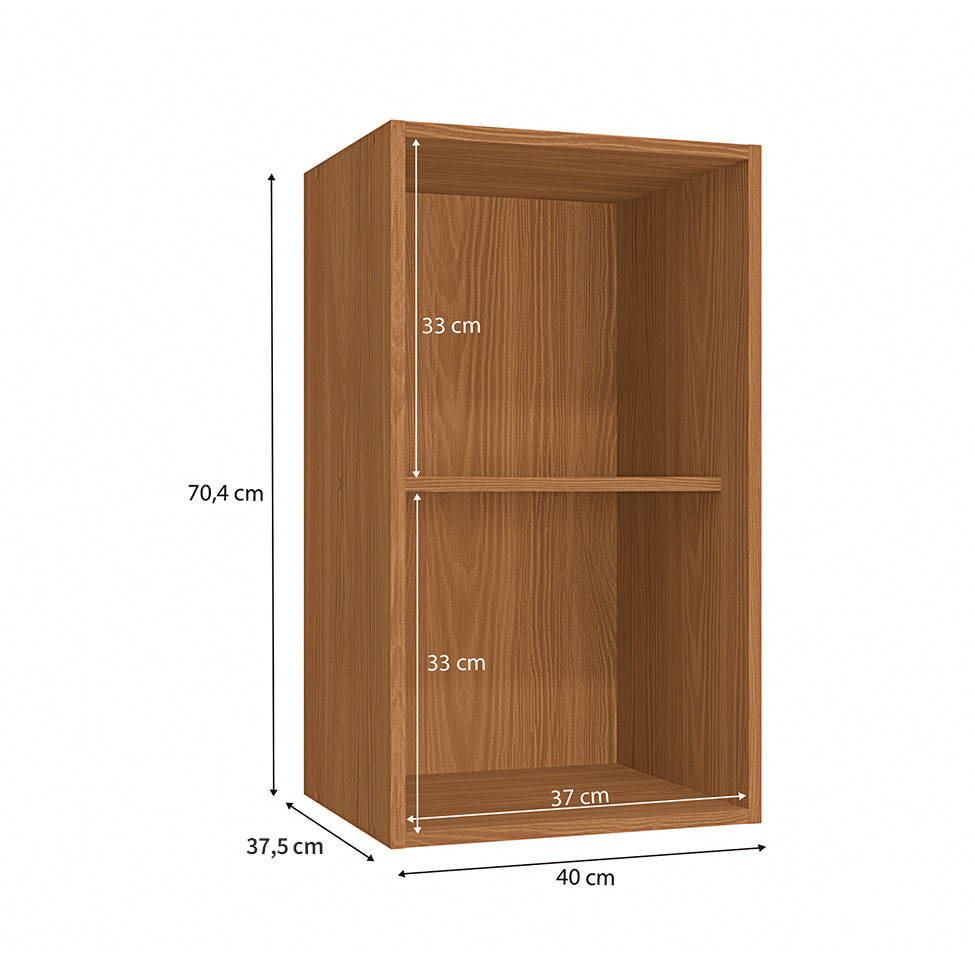 Armário Aéreo Valence 1 Porta Canela 40 cm