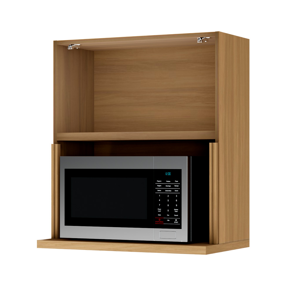 Armário Aéreo com Nicho para Micro-ondas Rainha Nature