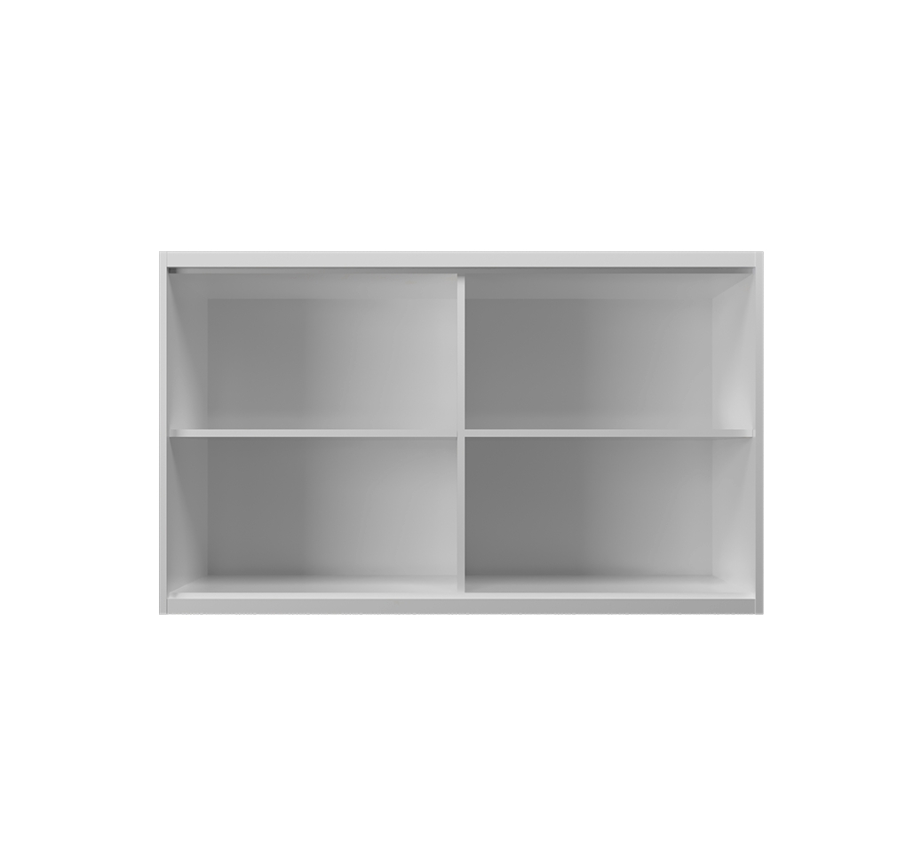 Armário Aéreo com Vidro Évora 2 PT Branco Ártico