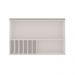 Armário Aéreo com Vidro Iluminata 1 Porta Branco e Fendi