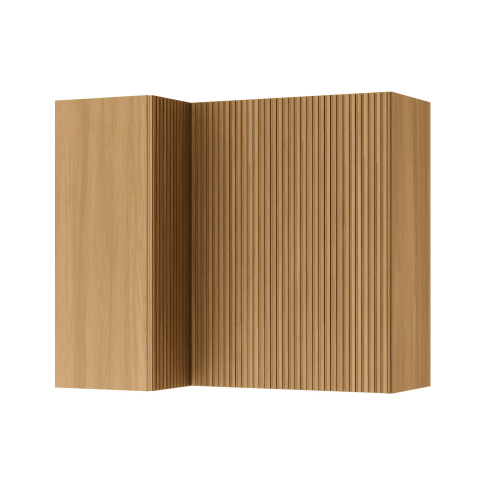 Armário Aéreo de Canto Rainha 2 Portas Nature