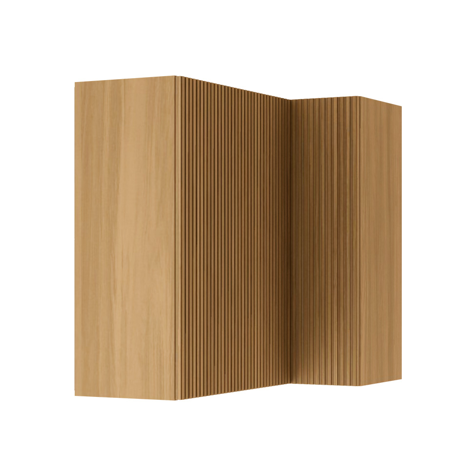 Armário Aéreo de Canto Rainha 2 Portas Nature