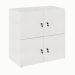 Armário Locker Duplo Module 4 PT Branco