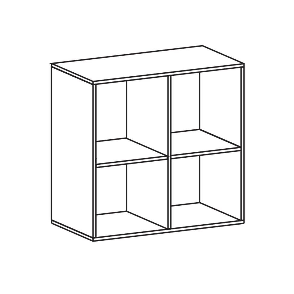 Armário Locker Duplo Module 4 PT Calvi