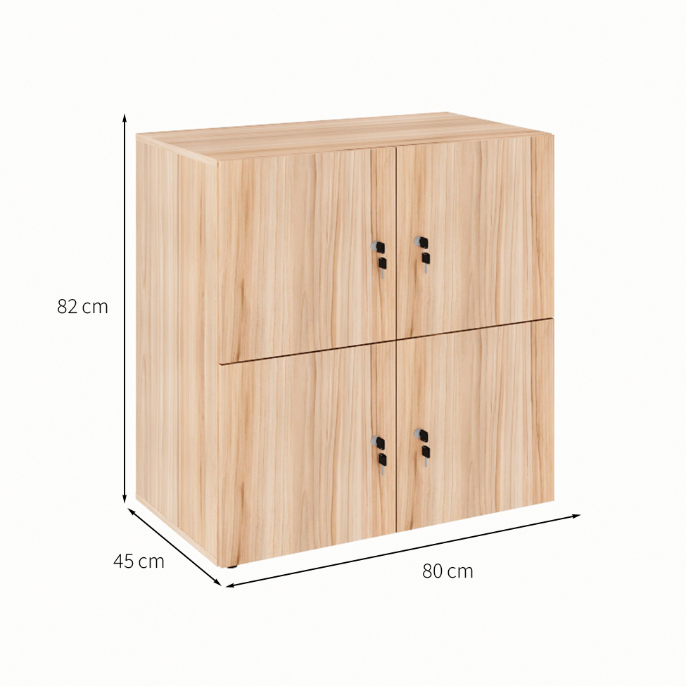 Armário Locker Duplo Module 4 PT Calvi