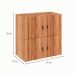 Armário Locker Duplo Module 4 PT Nogal Sevilha