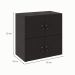 Armário Locker Duplo Module 4 PT Preto