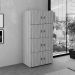 Armário Locker Duplo Module 8 PT Branco