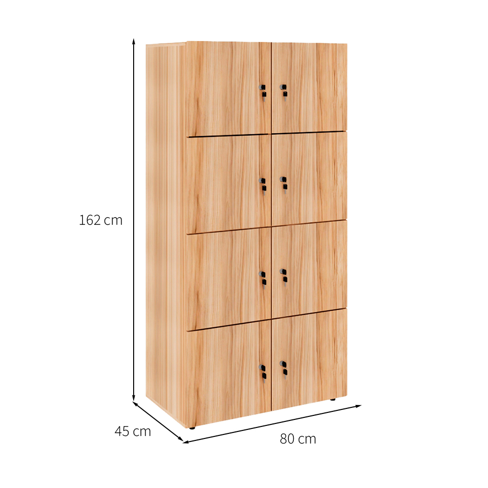 Armário Locker Duplo Module 8 PT Calvi