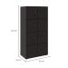 Armário Locker Duplo Module 8 PT Preto