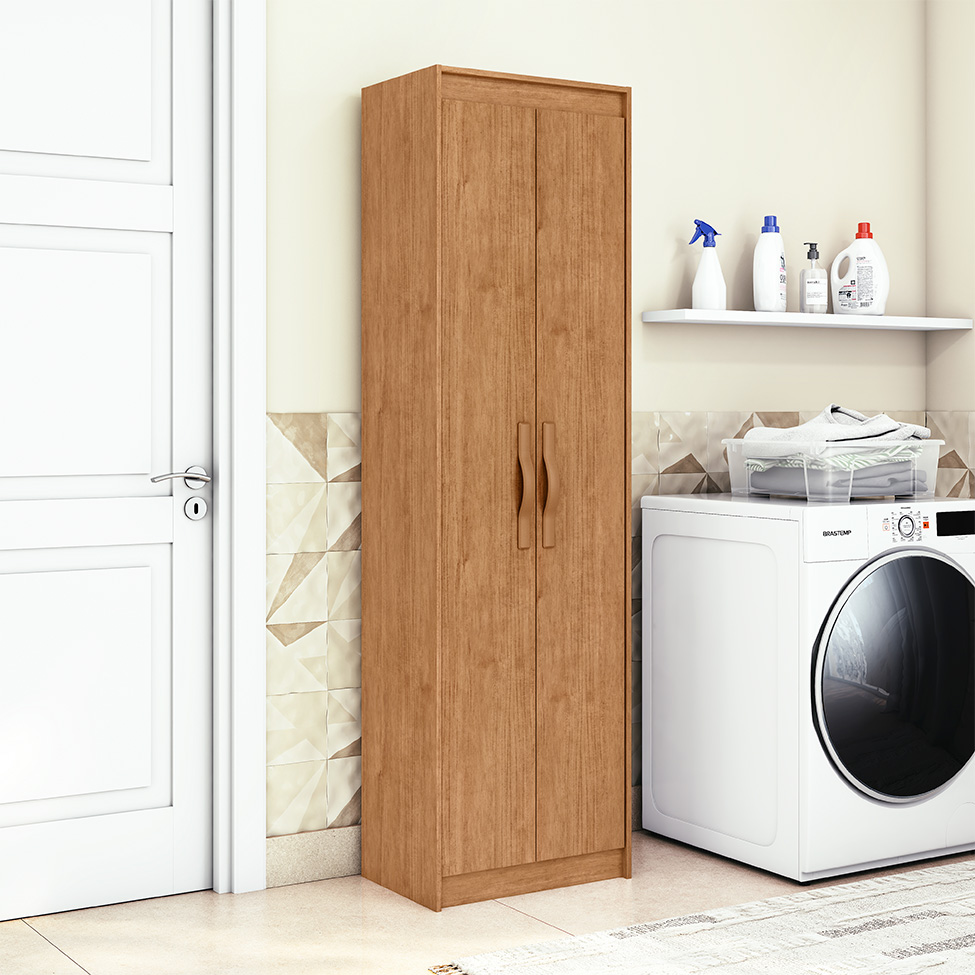 Armário Multiúso Bliss 2 Portas Amêndoa