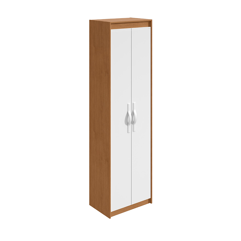 Armário Multiúso Bliss 2 Portas Marrom e Branco