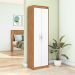 Armário Multiúso Bliss 2 Portas Marrom e Branco