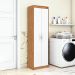 Armário Multiúso Bliss 2 Portas Marrom e Branco