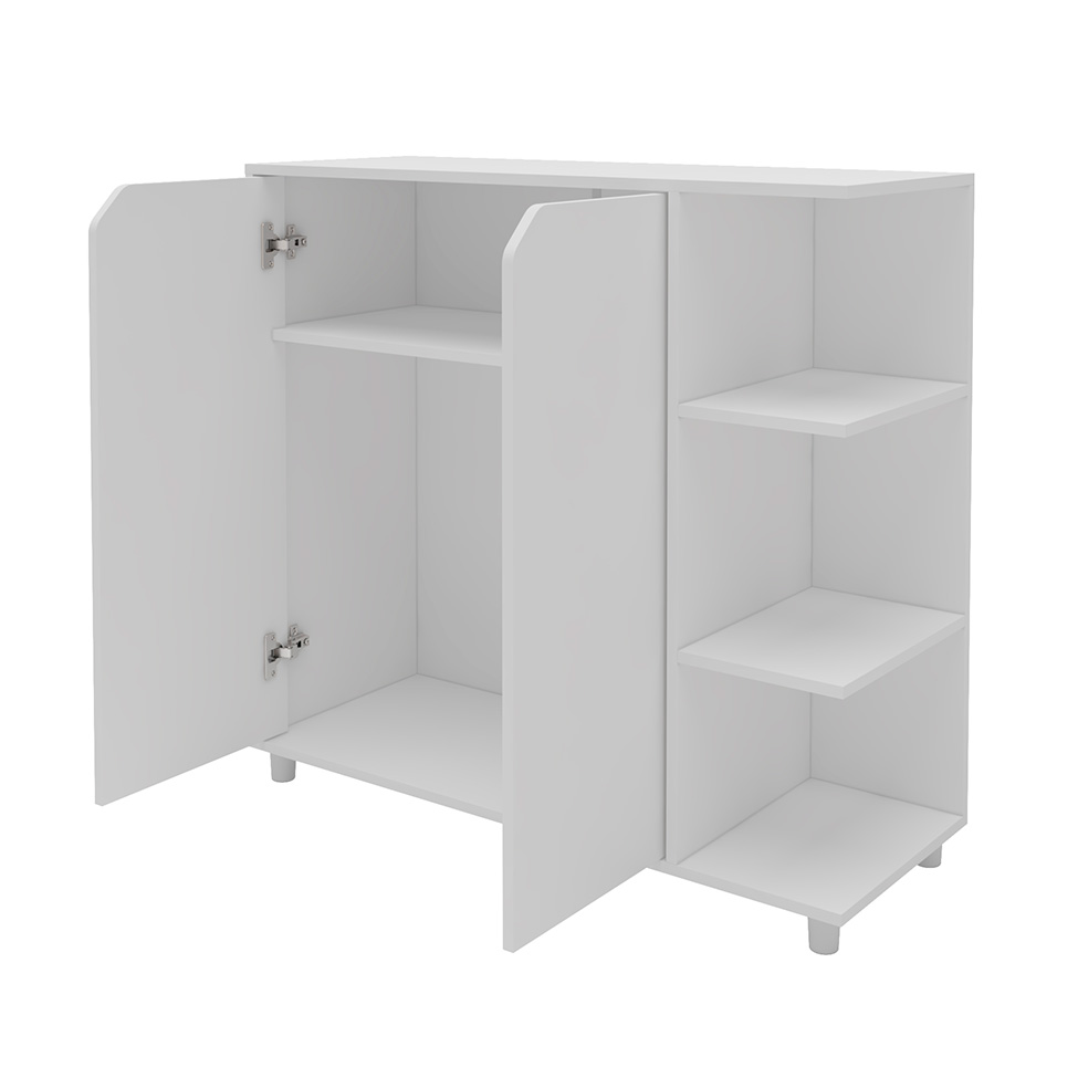 Armário Multiuso Diadema 2 PT Branco