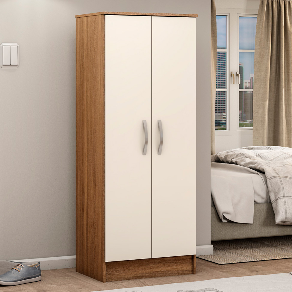 Armário Multiuso Viena 2 PT Amêndola e Off White