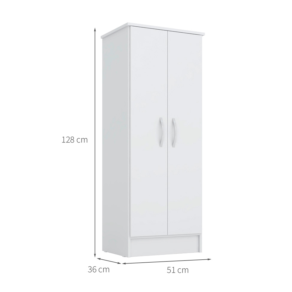 Armário Multiuso Viena 2 PT Branco
