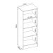 Armário Multiuso Viena 2 PT Branco