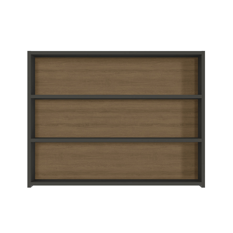 Armário de Banheiro com Espelho Aurora 2 Portas Grfite