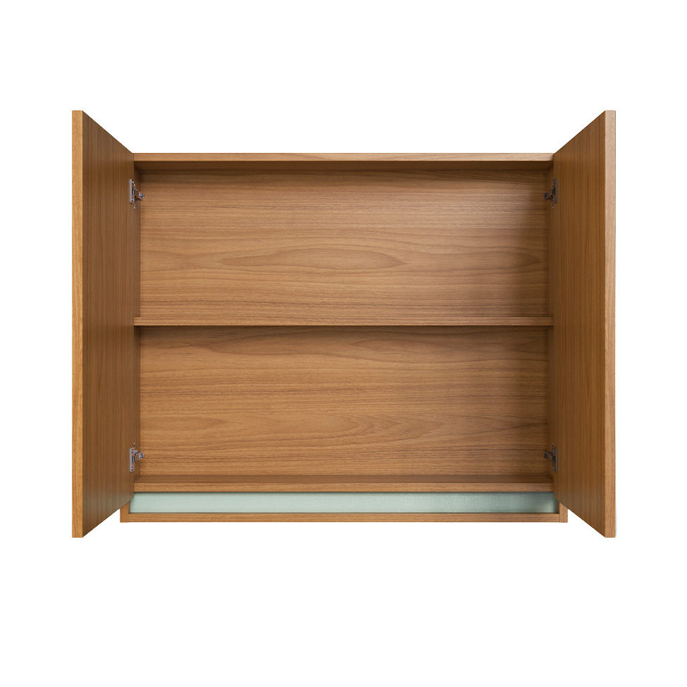 Armário de Banheiro com Espelho Livia Flex 2 Portas Freijó