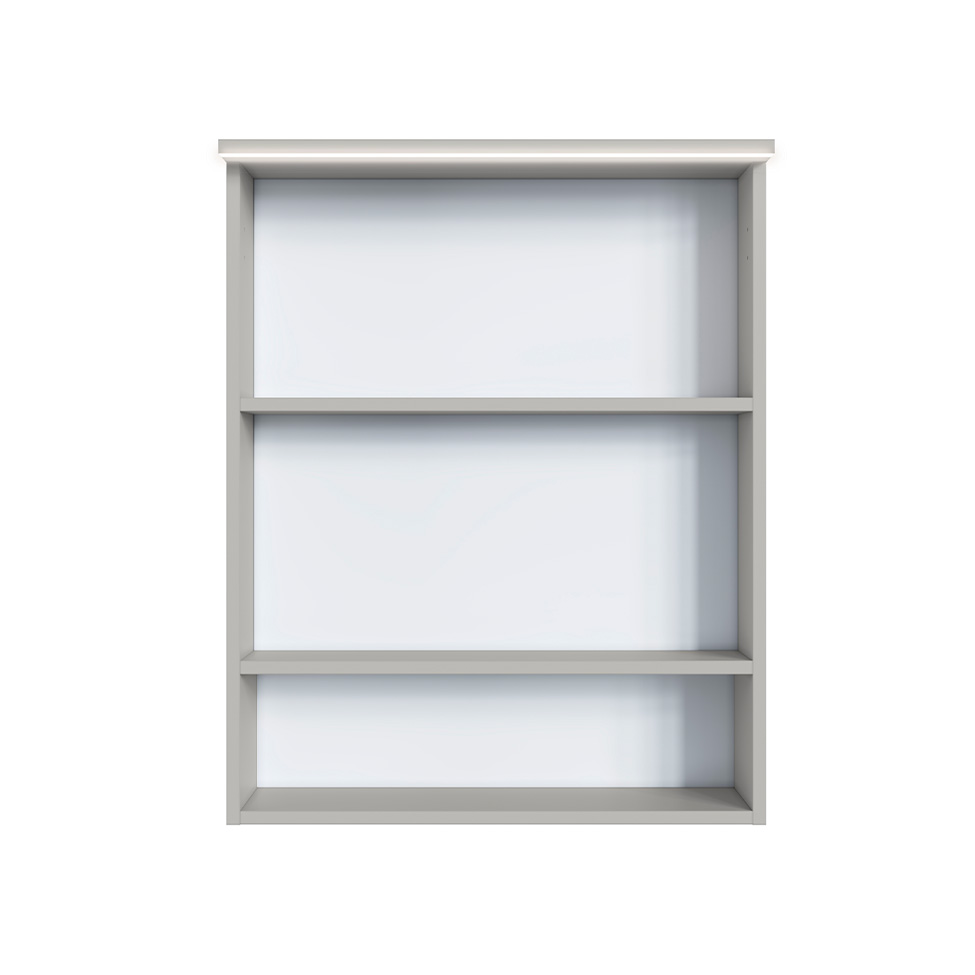 Armário de Banheiro com Espelho e LED Araçá 2 Portas Arenas