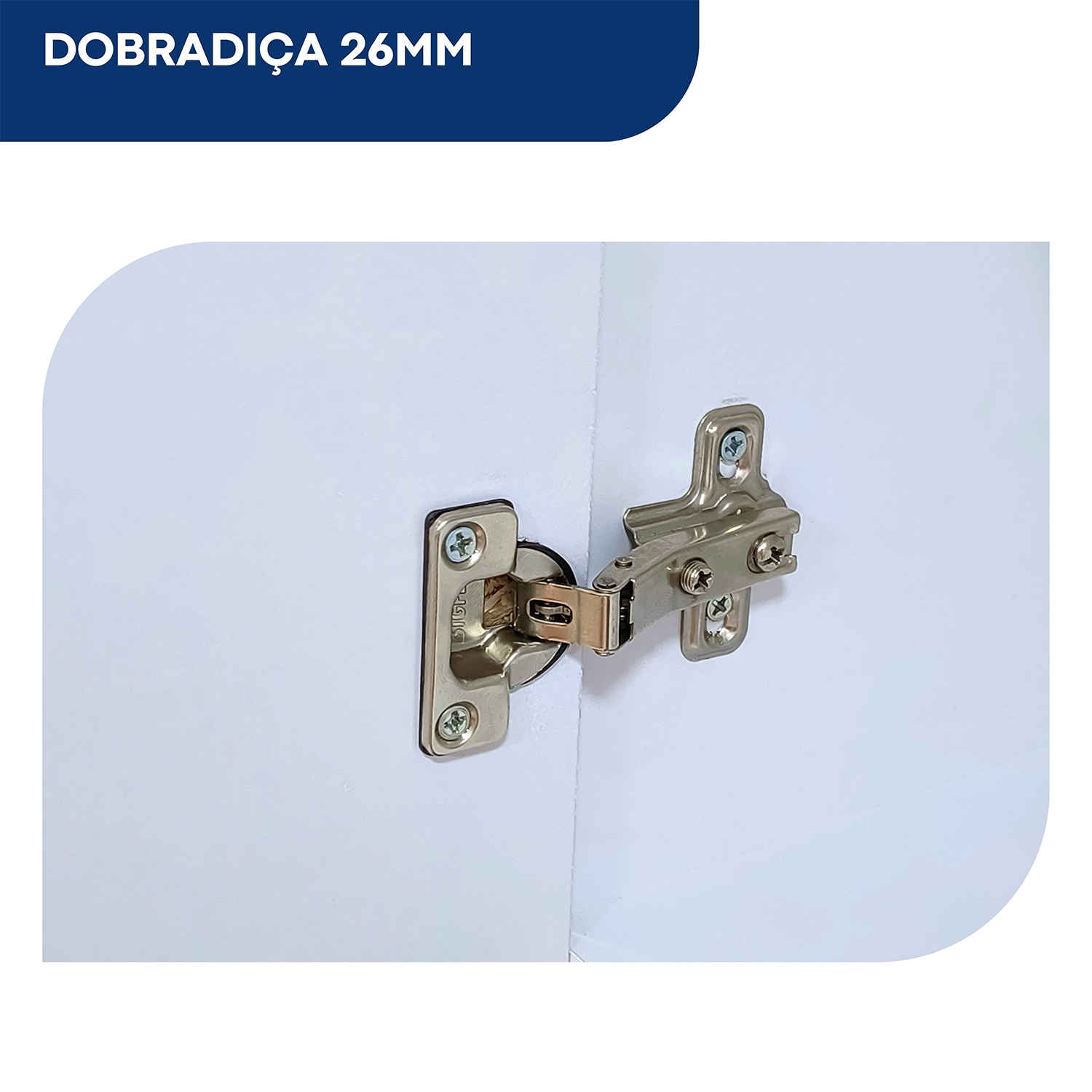 Armário de Cozinha Carol 5 Portas 1 Gaveta Branco