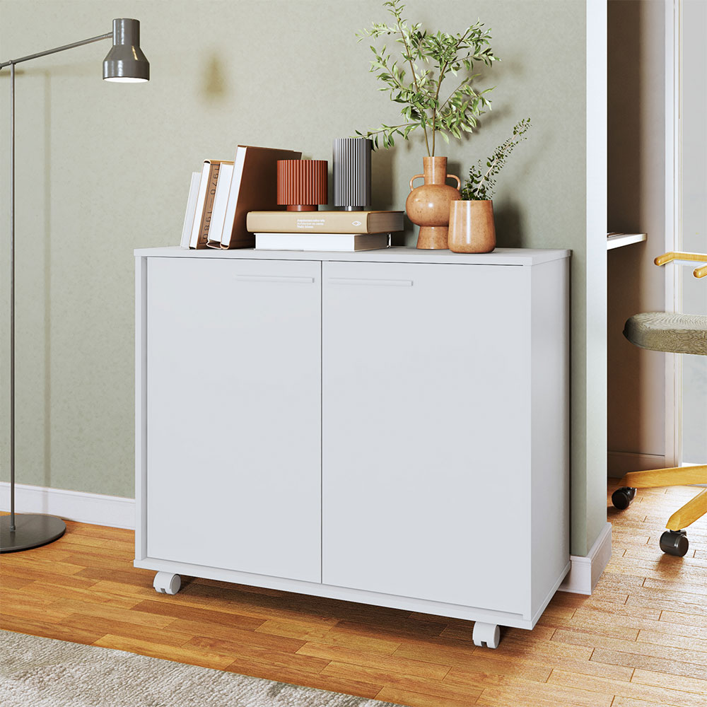 Armário de Escritório Athos 2 PT Branco