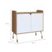Armário de Escritório Flexus 2 PT Hanover e Branco