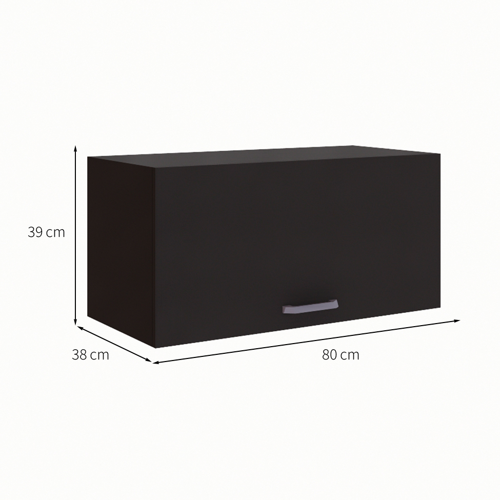 Armário de Escritório Module Preto 80 cm
