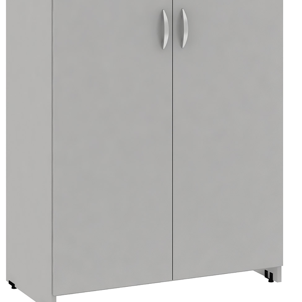 Armário de Escritório New City 2 PT Cinza 160 cm