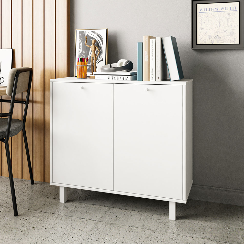 Armário de Escritório Rocci 2 PT Branco