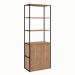 Armário de Escritório Shelf 2 PT Ameixa e Preto 173 cm