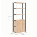 Armário de Escritório Shelf 2 PT Calvi e Preto 173 cm