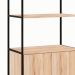 Armário de Escritório Shelf 2 PT Calvi e Preto 173 cm