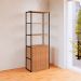 Armário de Escritório Shelf 2 PT Nogal Sevilha e Preto 173 cm
