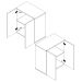 Armário de Escritório Shelf 2 PT Nogal Sevilha e Preto 71 cm