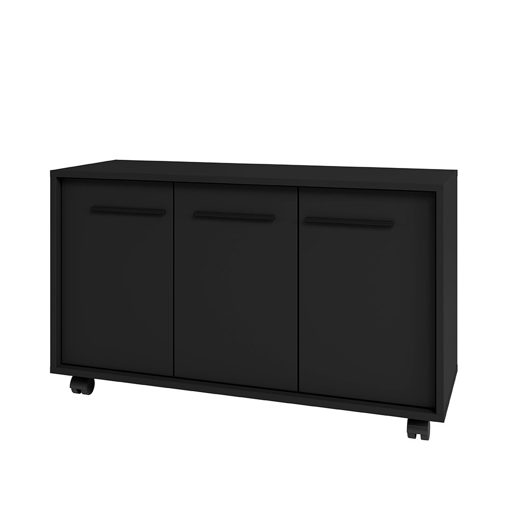 Armário de Escritório Tessa 3 PT Preto