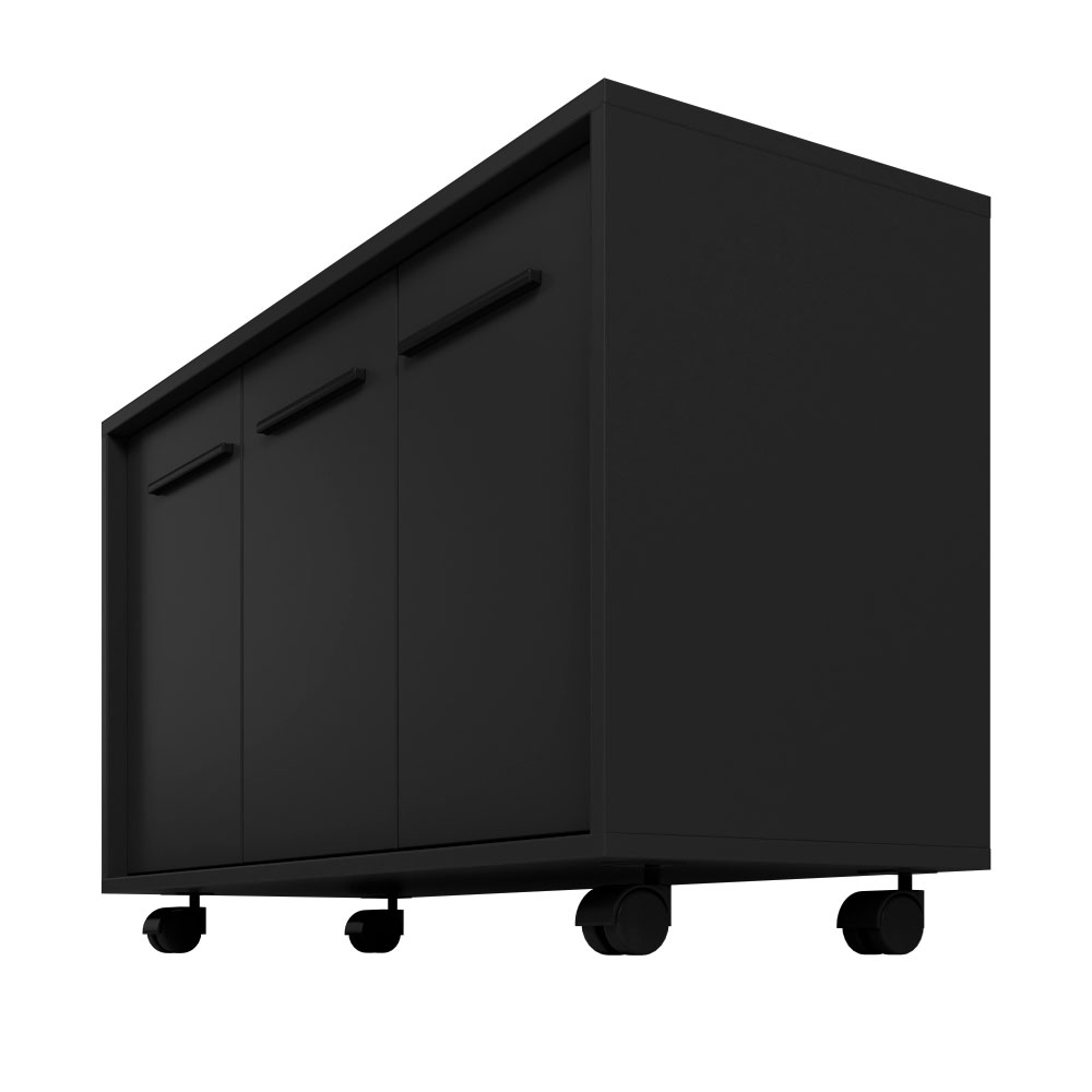 Armário de Escritório Tessa 3 PT Preto