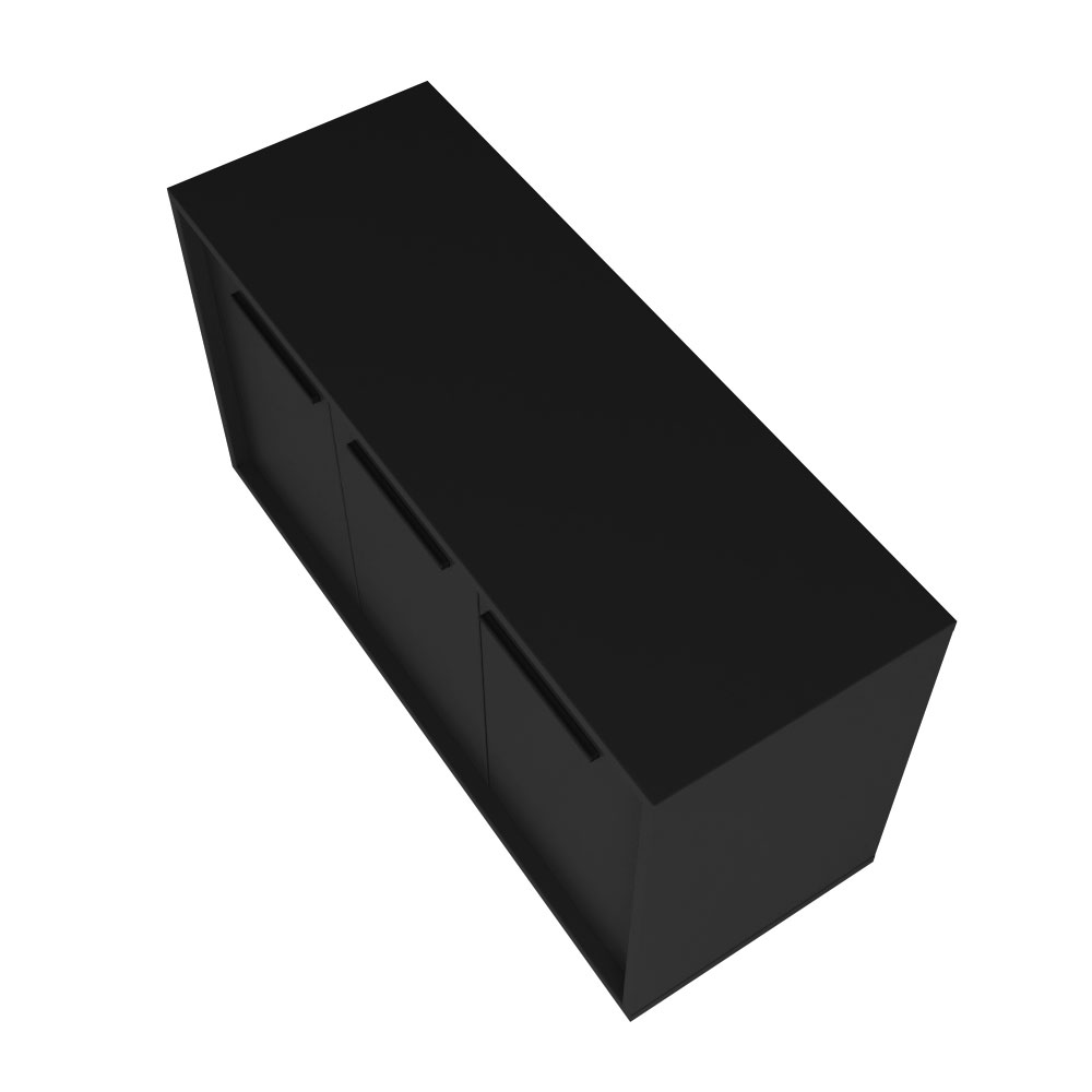 Armário de Escritório Tessa 3 PT Preto