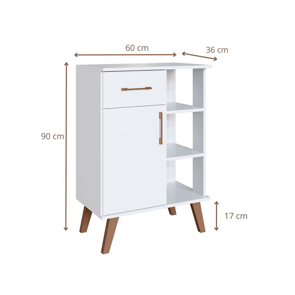 Armário para Café 1 Porta Branco