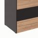 Balcão Recepção Ameixa e Preto 120 cm