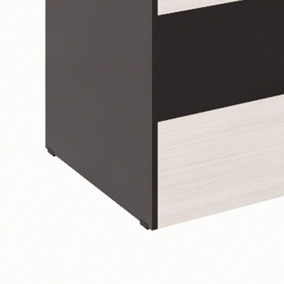Balcão Recepção Carvalho Berlin e Preto 120 cm