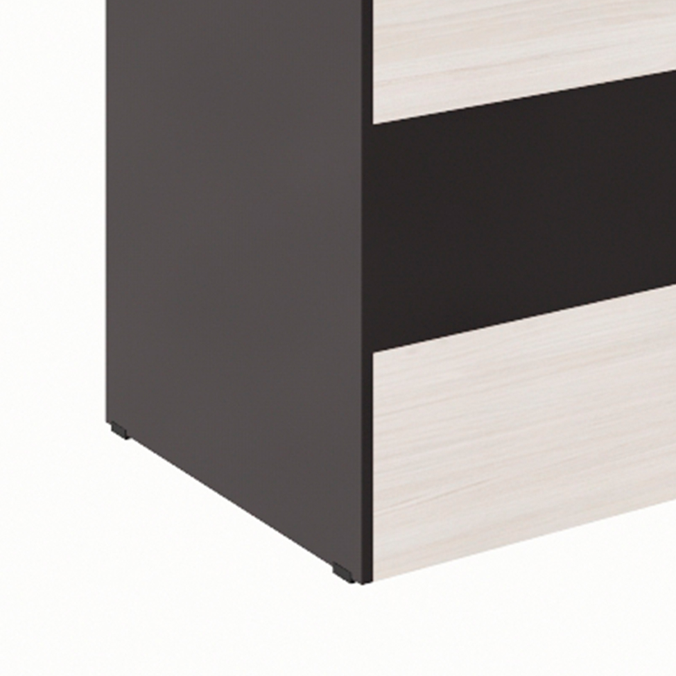 Balcão Recepção Carvalho Berlin e Preto 90 cm