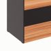 Balcão Recepção Nogal Sevilha e Preto 120 cm